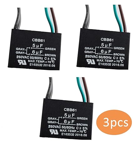 Amazon Com Cbb61 Ceiling Fan Capacitor 4 Wire For New Tech 5uf