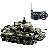 Cheerwing 1:72 German Tiger I Panzer Tank Remote Control Mini RC Tank with Rotating Turret and Sound