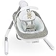 Ingenuity Anyway Sway 5-Speed Multi-Direction Portable Foldable Baby Swing & Infant Seat with Vibrations, Nature Sounds, 0-9 Months 6-20 lbs (Spruce)