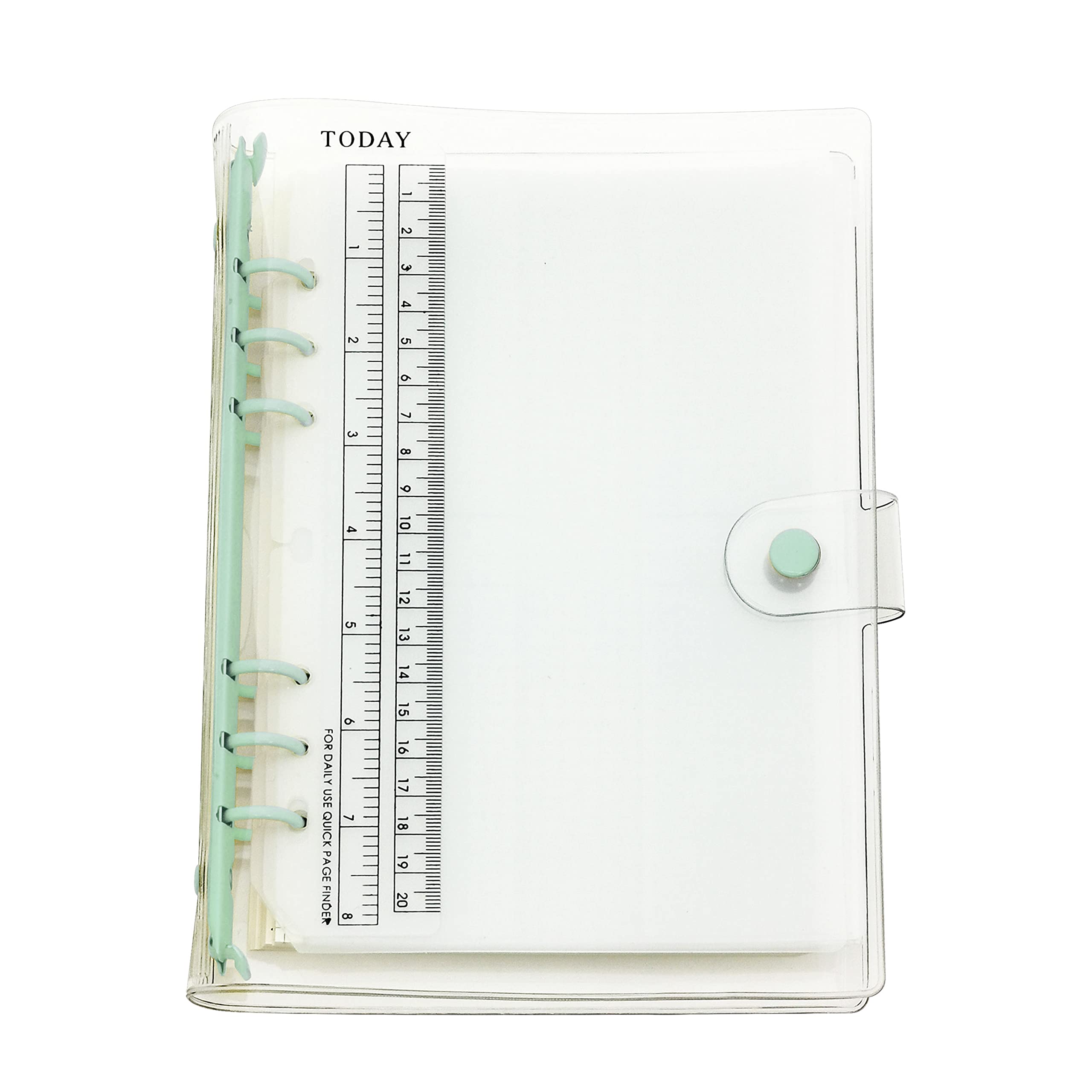 A6 A5 6-Holes Colorful PVC Cover Round Ring View Binder with Snap Button Closure File Folder (Holiday, A5 Combo)