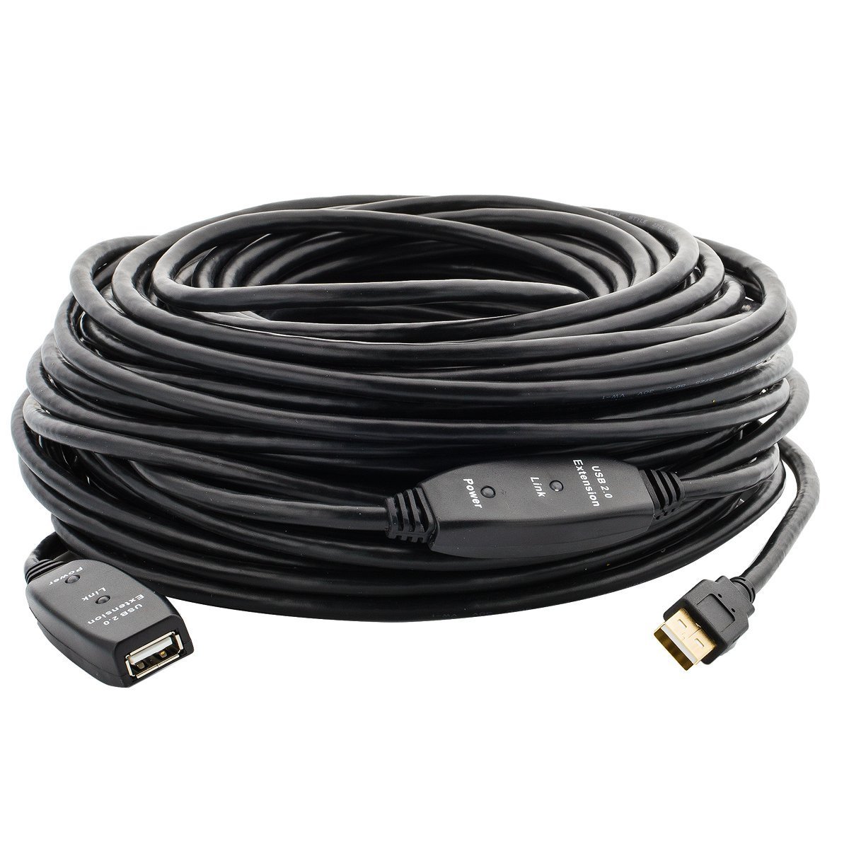 30-Foot USB 2.0 Active Extension Cable – Male To Female Repeater Booster For Long Runs