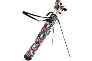 Women's Ultralight Sunday Bag | Taboo Fashions Stand Bag | Range Bag, Par 3, Executive Course | Self Flexing Stand, Adjustable Strap