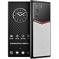 METAVERTU Web 3.0 Calfskin 5G Phone, Unlocked Android Smartphone, Secure Encrypted, Double Systems, 64MP Camera, 144Hz AMOLED Curved Display, Dual SIM, Fast Charge (Enameled, White, 12G+512G)