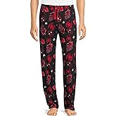Marvel Spider-Man Men's Miles Morales Mask Allover Print Adult Sleep Bottoms Pajama Pants