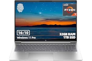 HP ProBook 465 G11 16" Business and Professional Laptop, WUXGA IPS, AMD Ryzen 7 7735U, 32GB DDR5 RAM, 1TB SSD, Radeon 680M, W