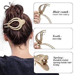 French Concord Flat Hair Clips for Women Girls