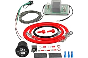 ATVMaster 12V UTV Dual Battery Isolator Connect & Monitor Kit Fit for Honda Pioneer 1000/700/500, Replace# UTV-SBI-CM
