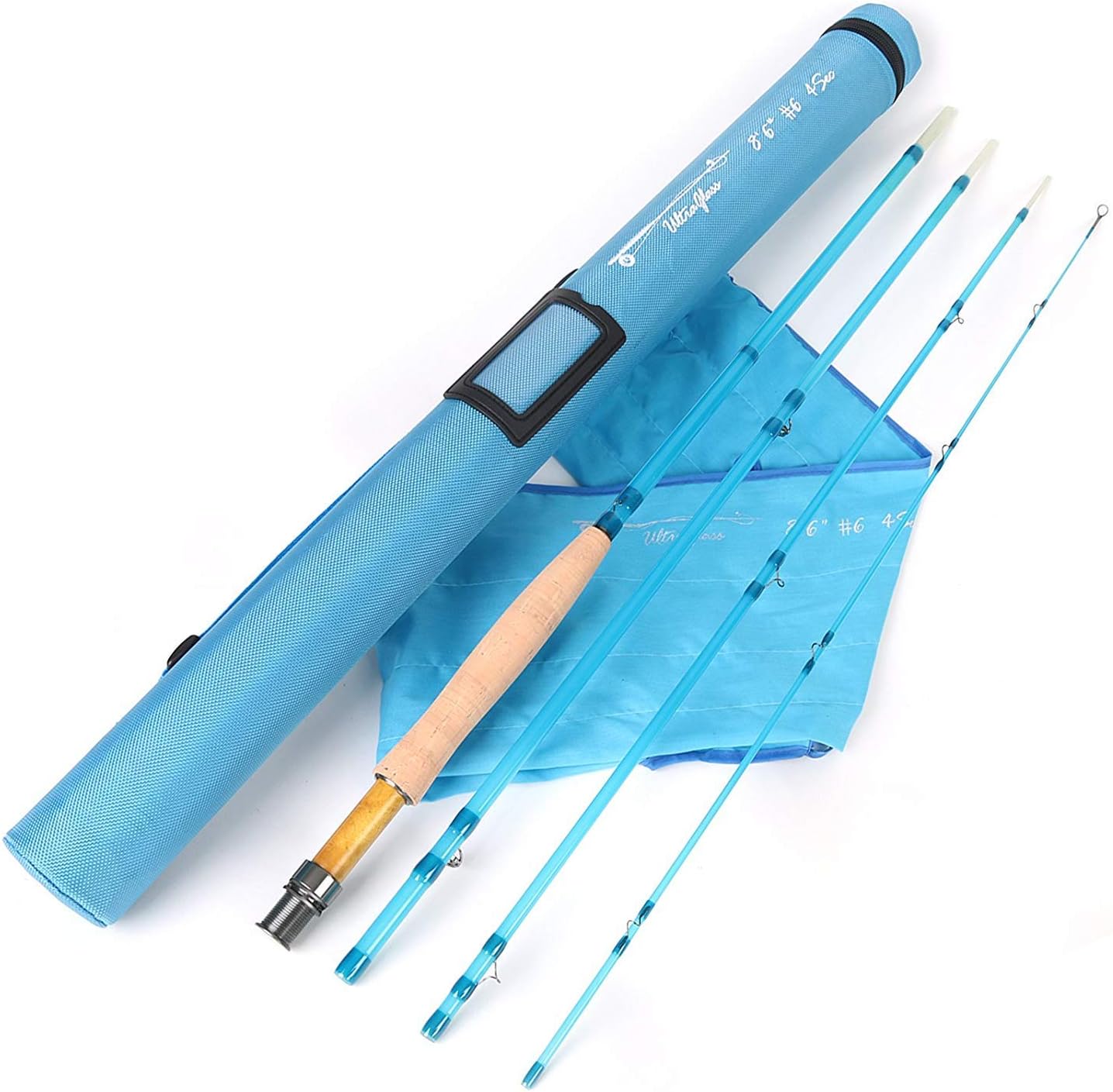 Maxcatch Fiberglass Fly Rod 8’0’’ 5wt/ 7’0’’ 3wt ThreePiece (Blue