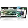 Womier M90 Creamy Keyboard with Number Pad, Wireless Gaming Mechanical Keyboard & Multimedia Display, Hot Swappable Custom Key Board RGB,POM Linear Switch,PBT Keycaps for PC/Xbox/PS4/PS5-Black