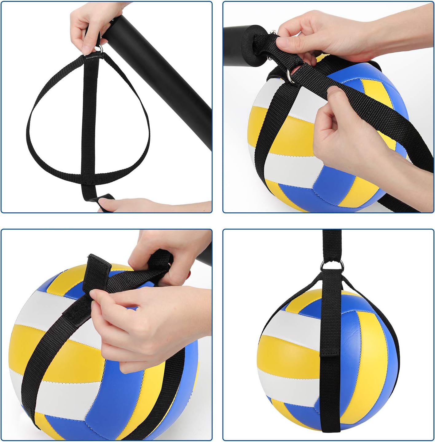 Wiwaplex Volleyball Spike Trainer, Volleyball Spike Training System, Volleyball Equipment Training Improves Serving, Jumping and Arm Swing Mechanics and Spiking Power : Sports & Outdoors