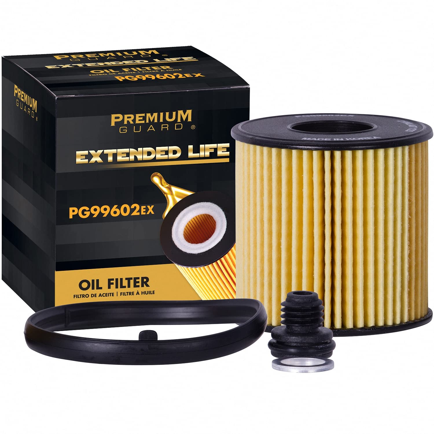 Photo 1 of Premium Guard Extended Life Oil Filter up to 10k Miles PG99602EX | Fits 2021-2025 Hyundai Elantra, 2022-2025 Kona, 2020-2025 Sonata, 2025 Kia K4, 2022-2024 Hyundai Creta Grand
