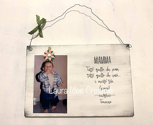 Idee Regalo Natale Amici.Portafoto In Legno Per La Mamma Regalo Festa Della Mamma Idea Regalo Personalizzato Festa Della Mamma Regali Personalizzati Natale Amici Madre Compleanno Cerimonia Amazon It Handmade