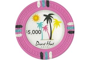 Claysmith Gaming Clay Composite 13.5 gram Desert Heat Poker Chips - Sleeve of 25