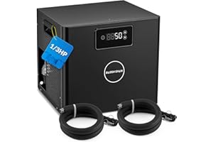 BAOSHISHAN Ice Bath Chiller 1/3 HP Cold Plunge Chiller, Ultimate Muscle Recovery System, Fast Cooling to 50F, Easy Setup with