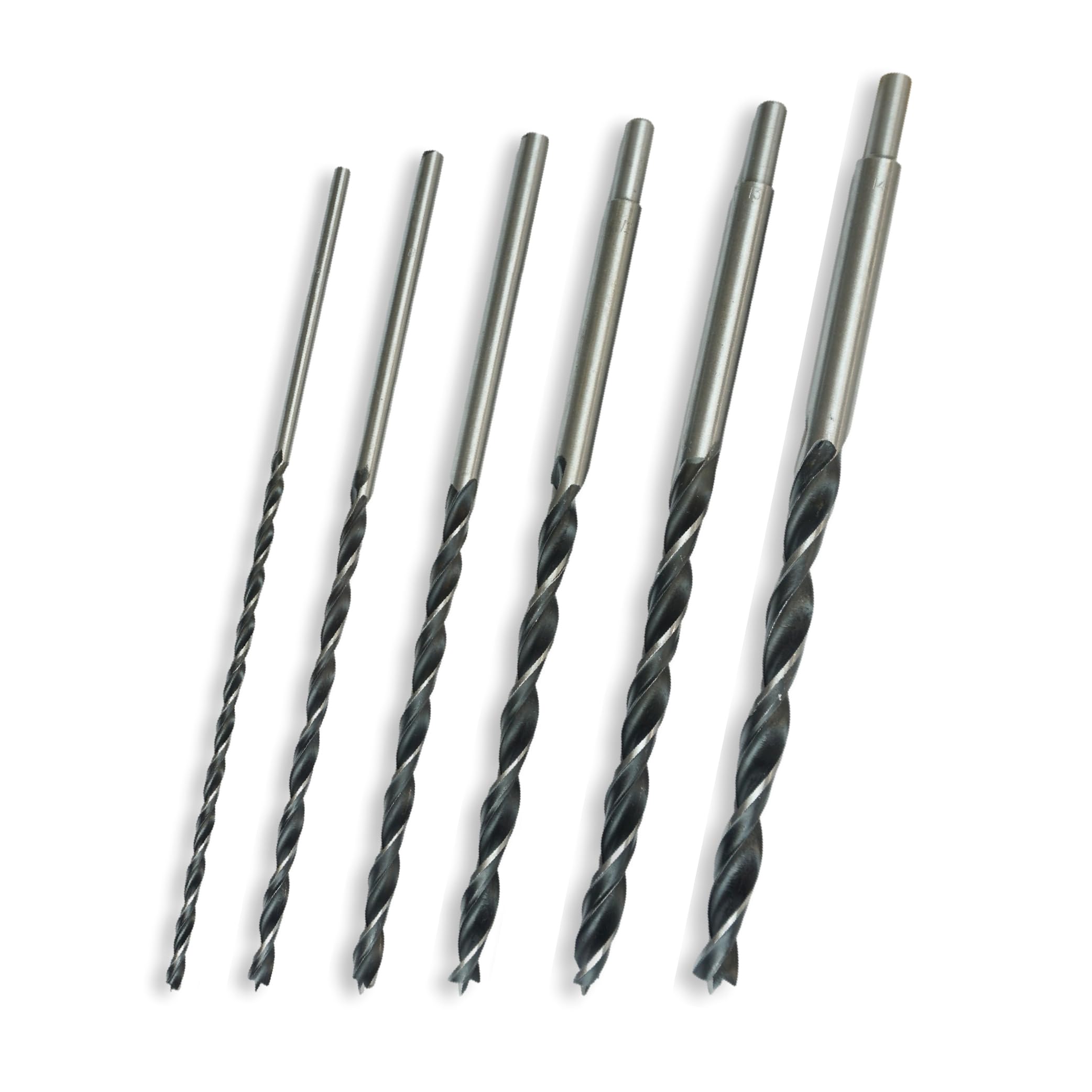 Wood drill bit set, for drills, 30 cm long