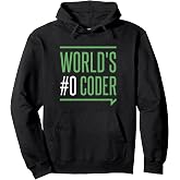 World's Number 0 Coder Funny Programmer Coding Joke Pun Pullover Hoodie