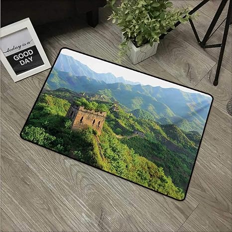 Amazon Com Anzhutwelve Great Wall Of China Kitchen Mat Idyllic