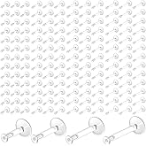 NEWITIN 100 Pieces 18G Clear Nose Studs for Surgery L Shape Nose Rings Clear Piercing Retainers Flat Top Piercing Jewelry for Men Women