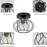 FRIDEKO HOME Modern Ceiling Lights Black Crystal LED Mini Chandelier view 8