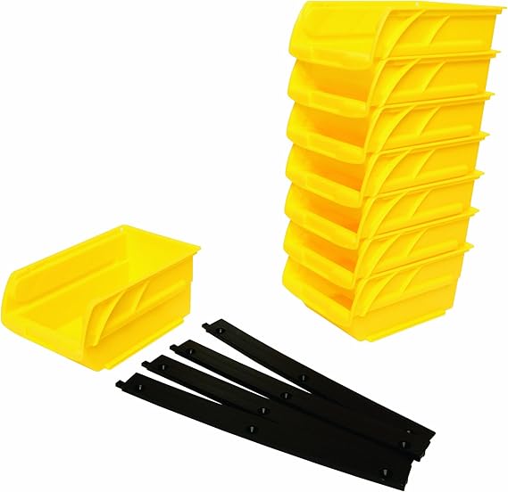 STANLEY 057208R Bin No. 2 Bonus Set with Hangers, Yellow Amazon.ca