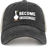 Funny Goose Hat Silly Goose On The Loose Trucker Hat Women Vintage Mesh Cap for Summer