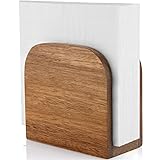 ALELION Acacia Wood Napkin Holder for Table, Wooden
