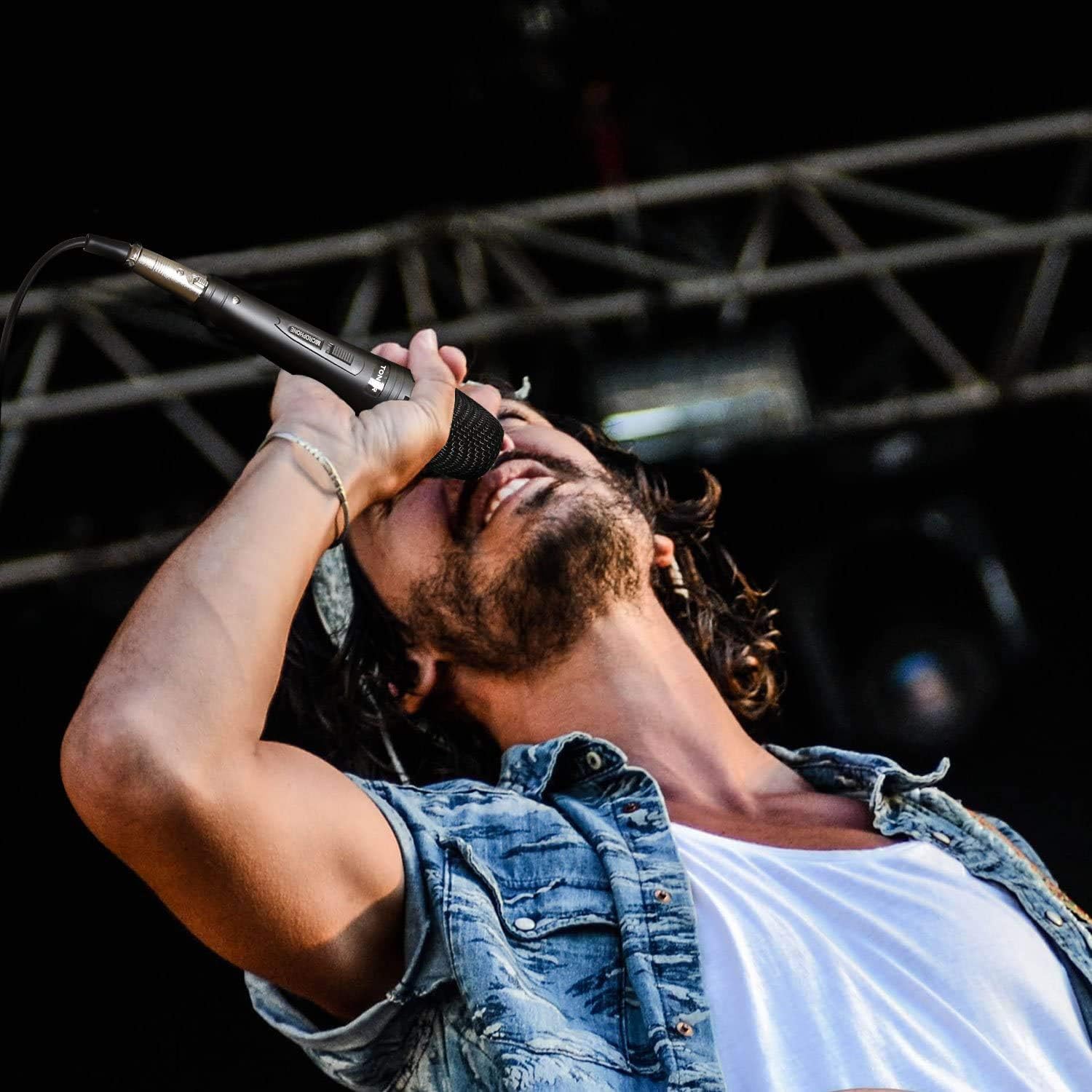 TONOR Dynamic Karaoke Microphone for Singing with 5.0m XLR Cable, Metal Handheld Mic Compatible with Karaoke Machine/Speaker/Amp/Mixer for Karaoke Singing, Speech, Wedding, Stage and Outdoor Activity: Electronics