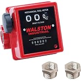 GH-5670 Pro Series Mechanical Fuel Meter 3/4-Inch Fuel Counter for Diesel, Gasoline, Kerosine