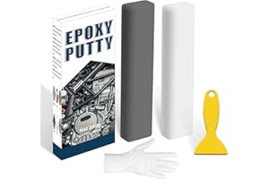 WAN2TLK Epoxy Putty, 200g Epoxy Filler, 2 Part Epoxy Metal Putty, Plastic, Glass, Ceramic Sink Crack Repair for Fast Repair and Bonding, Heat Resistant & Waterproof (Grey)