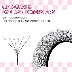 TDANCE W Eyelash Extensions 6D Premade Fans W