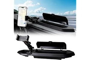 BESTAOO Car Phone Mount Compatible with 2018 2019 2020 2021 2022 2023 Jeep Wrangler JL JLU & Gladiator JT, Multi-Mount Car Phone Holder Dash Tray System Kit with Cover Don't for Oil-Electric 4XE