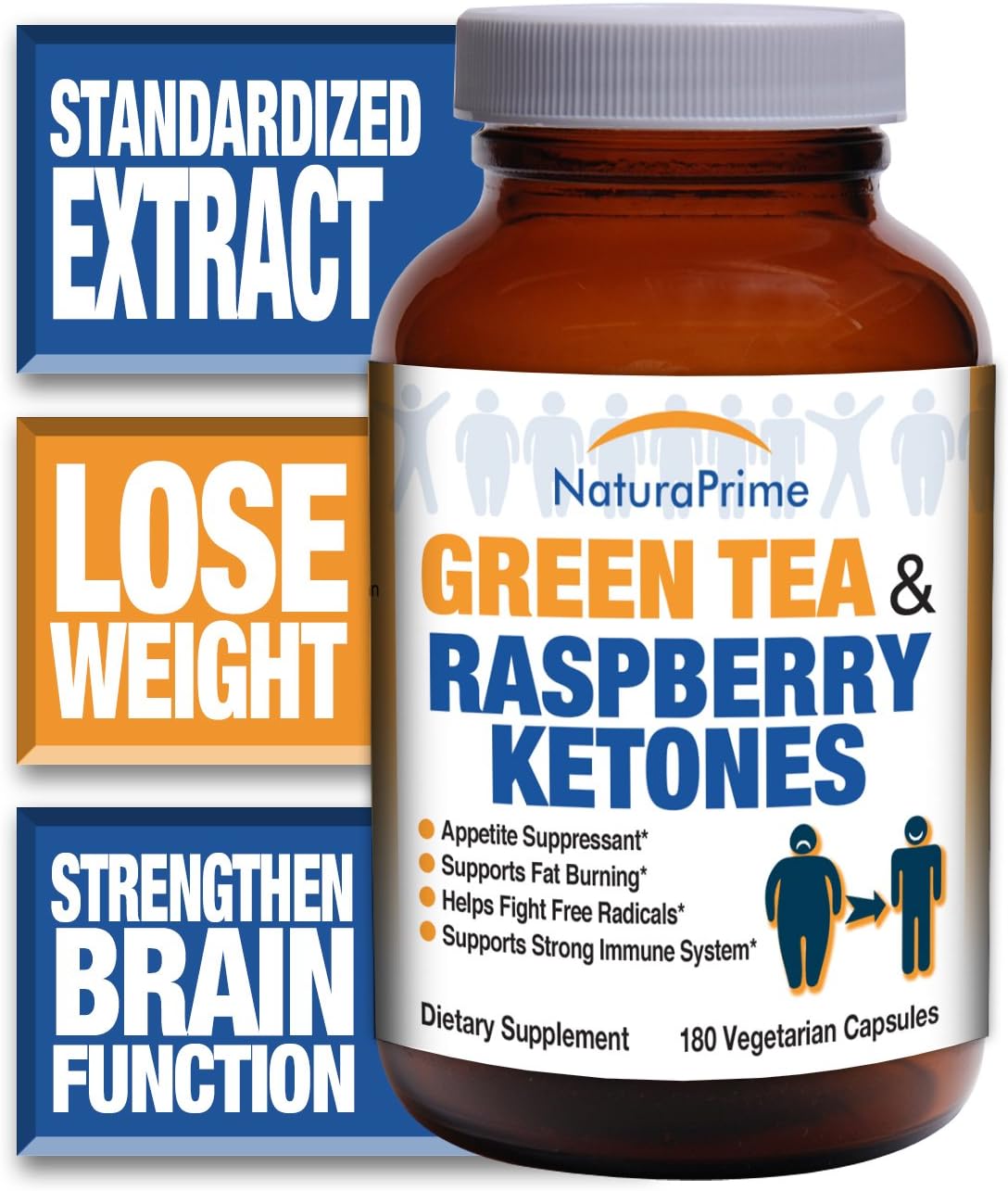 Results-Driven Green Tea with Fat-Burning Raspberry Ketones - Great for Weight Loss - 100% Guaranteed! (1 bottle)