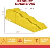 GADLANE Caravan Levelling Ramp Set 2 Pack Heavy Duty 4.5 Tonne Yellow view 3