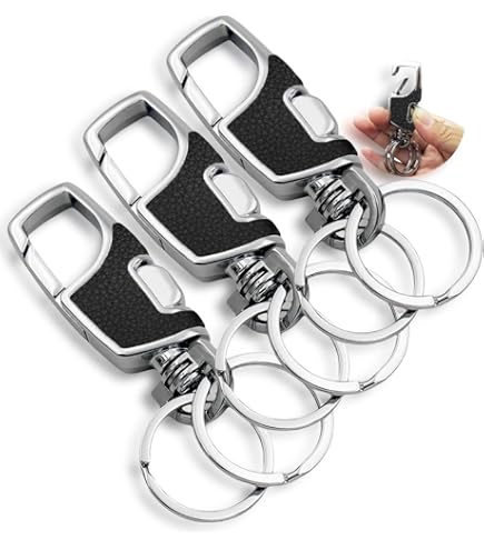 Amazon.com: homEdge Heavy Duty Key Chain, 2 Pack Car Key Chains