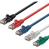 Rankie 5-St&uuml;ck 1,5m CAT6 Ethernet Kabel Gigabit Lan Netzwerkkabel (RJ45) Cat.6 Patchkabel 1.000Mbit/s (5-Farben Combo)