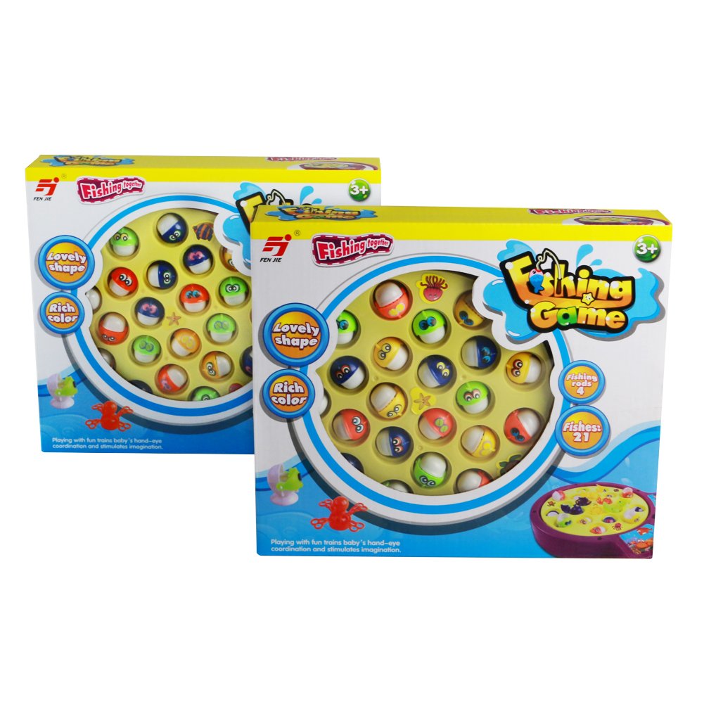 Gioco della Pesca Pesci con 2 Piastra 42 Pezzi Giocattolo Set Bambini Giocattolo Educativo su 3 4 5 Anni
