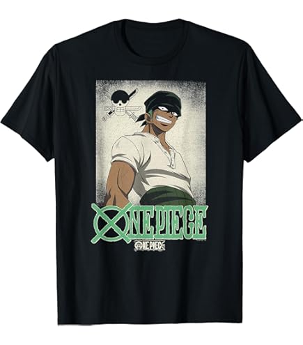 Amazon.com: One Piece Anime Roronoa Zoro Wanted Poster T-Shirt