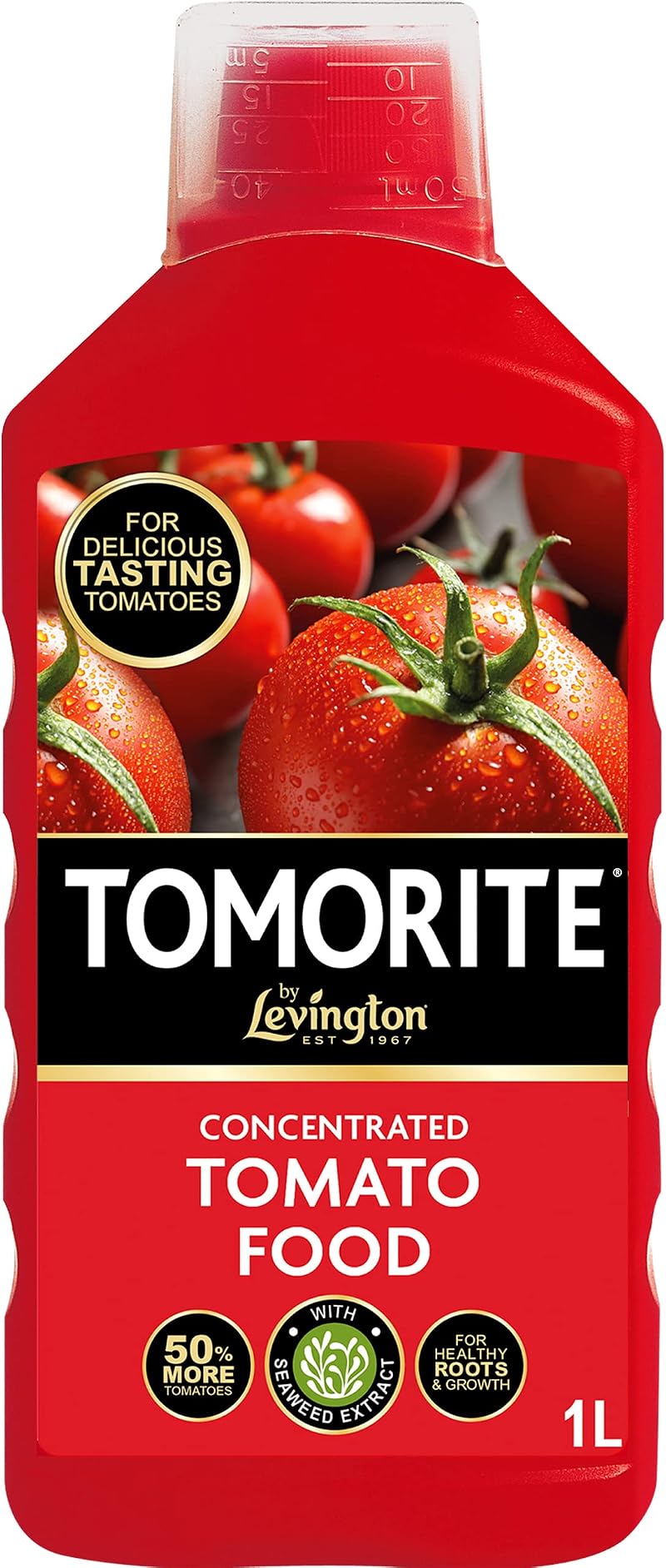 Levington Tomorite Liquid Tomato Food Concentrate 1L Red