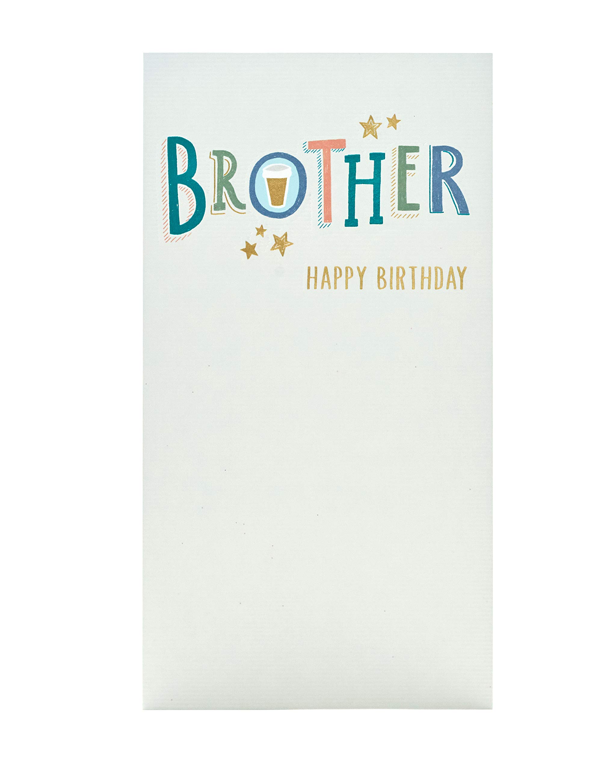 UK Greetings Brother Birthday Card - Birthday Card for Him - Beer Birthday Card