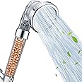 Nosame Shower Head, Filter Filtration High Pressure Water Saving 3 Mode Function Spray Handheld Showerheads 1.6 GPM for Hair & Skin