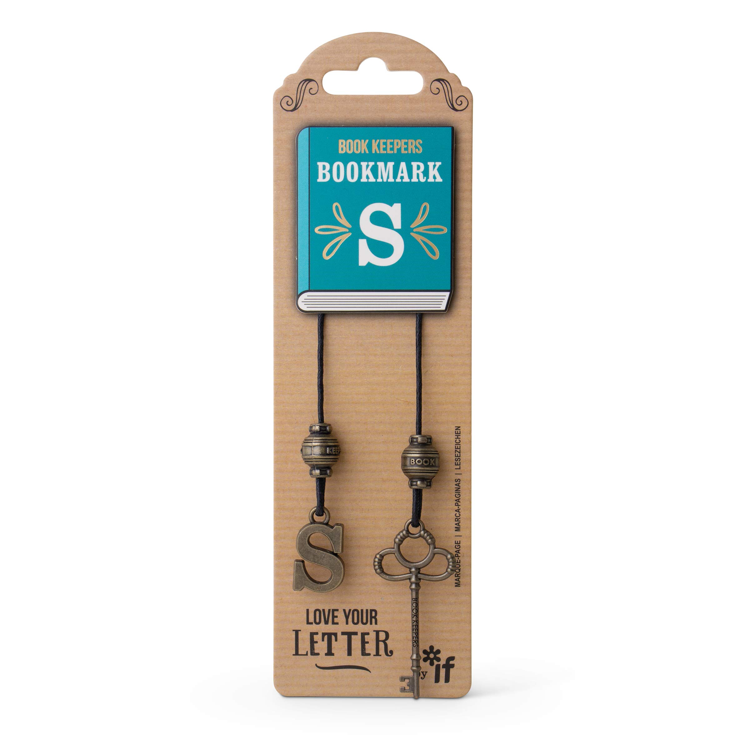 IF Book Keepers Personalised Bookmark - Letter S