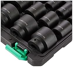 Amazon Basics 19-Piece 1/2-Inch Drive 6 Point