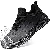 LARNMERN Men Non Slip Work Sneakers Water Resistant Food Service Zapatos Trabajo Antideslizantes Walking Shoes Waterproof Shoes Slip-on