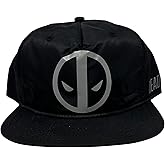 Deadpool Silver Logo Print Snapback Hat Cap New Marvel Comics