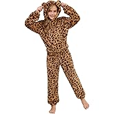 Girl's Fleece Pajama Sets Cute Plush 2-Piece Winter Warm Loungewear Pants Sets with Ears