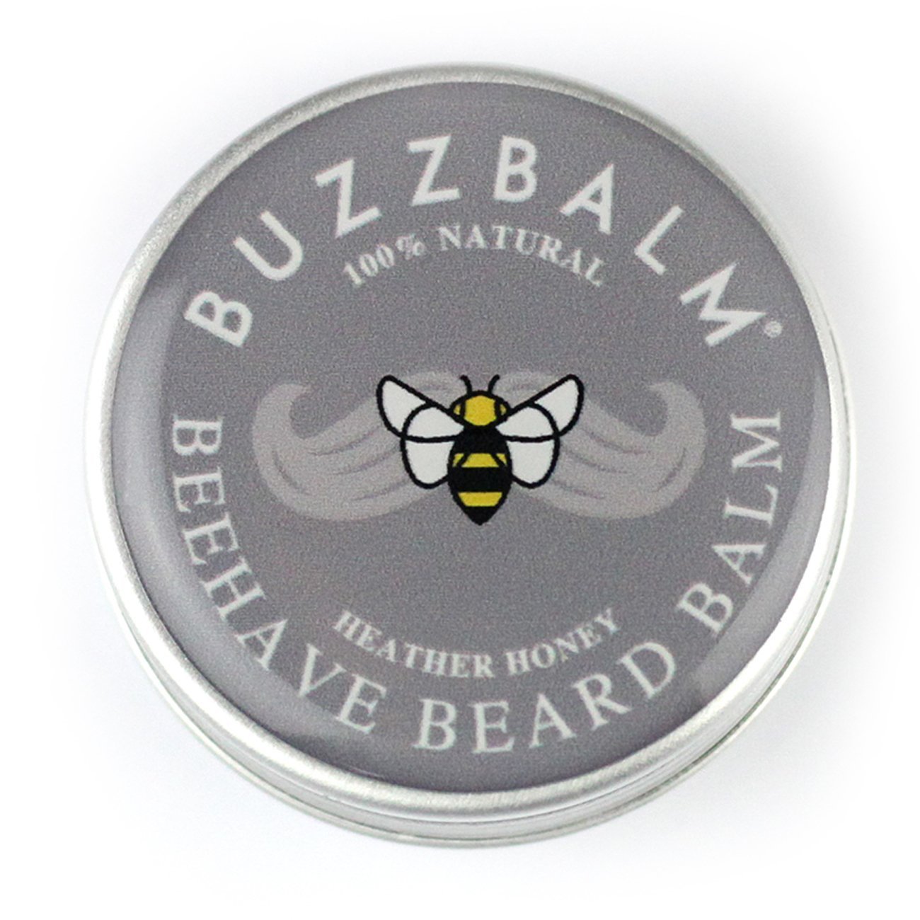 Natural Beard Balm For Men - Non Greasy Beard Conditioner and Beard Moisturiser Unscented Beard Wax with Beeswax (8.5g)