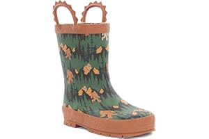 Western Chief Rain Boots with Pull on Handles for Toddlers and Kids - Premium Waterproof Boots for Boys and Girls