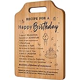 Milcier Happy Birthday Gifts for Women, Happy Birthday Cutting Board for Women Mom Sister Wife Friend, Birthday Gift Ideas, Friendship Birthday Gifts for Her Him, Bamboo