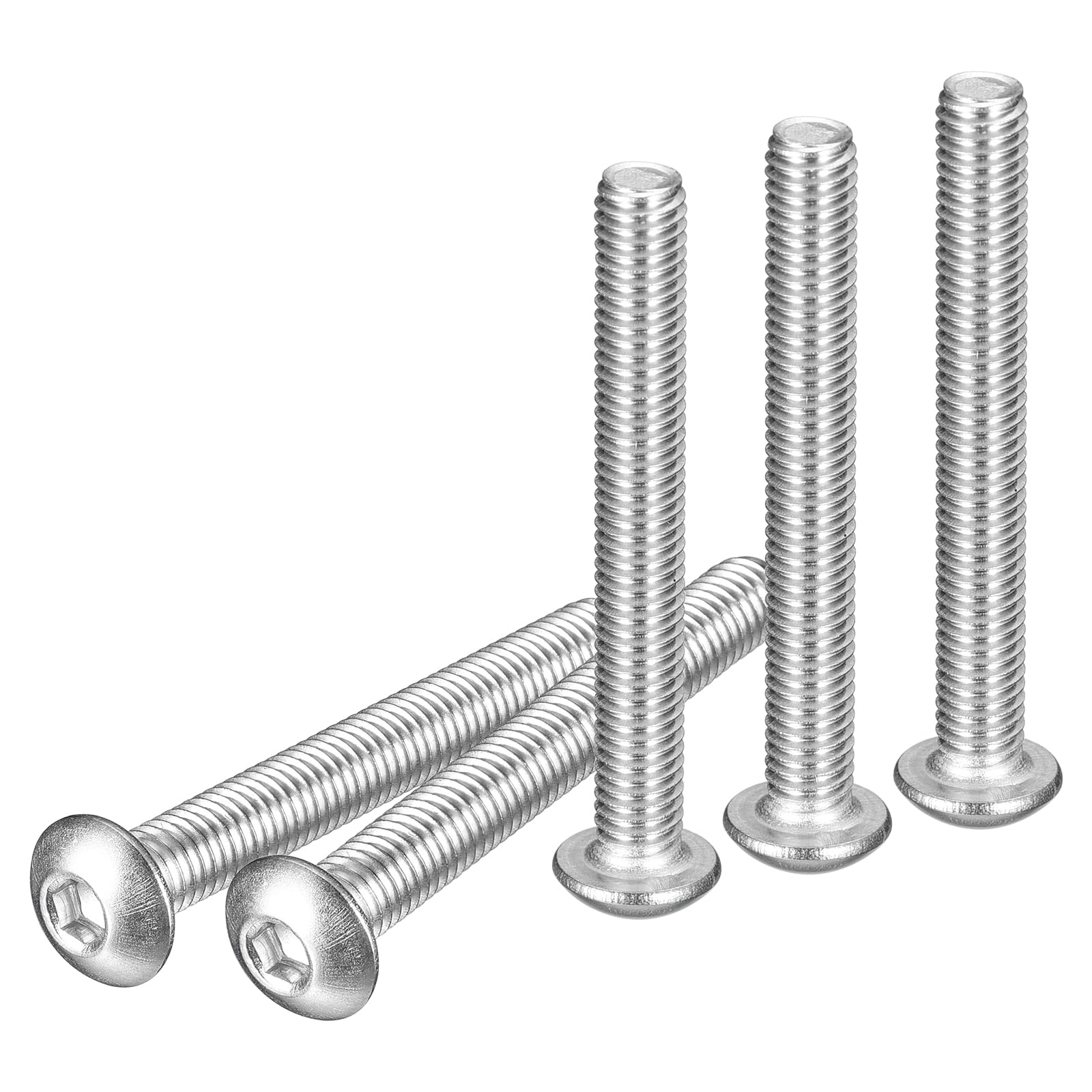 DTGN M5-0.8x40mm Button Head Socket Cap Screws - 10Pack - Good for Machine - 304 Stainless Steel 18/8 - Hex Drive Full Thread Fasteners — image 1