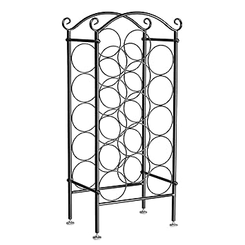 Songmics Casier à Vin En Fer Pour 15 Bouteilles Avec Un Dimètre De